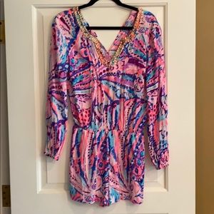 NWT Lilly Pulitzer Romper w/embellishment